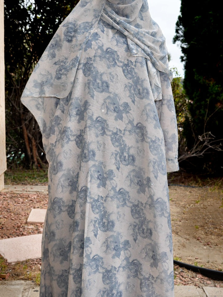 Silver twinkle (closed abaya)