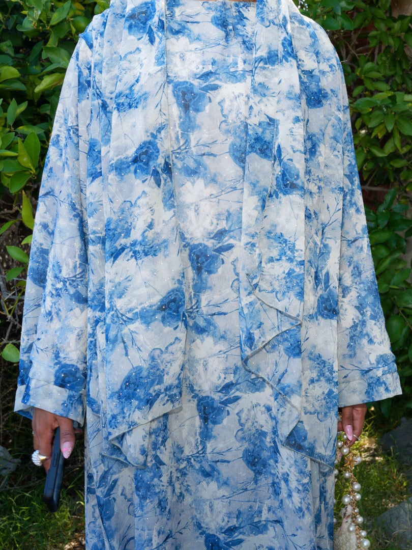 Lagoon bloom (closed abaya)