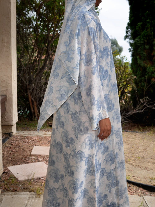 Silver twinkle (closed abaya)
