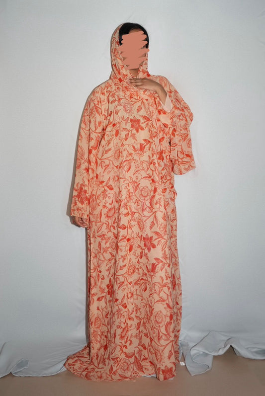 Sepia petals (Closed Abaya)