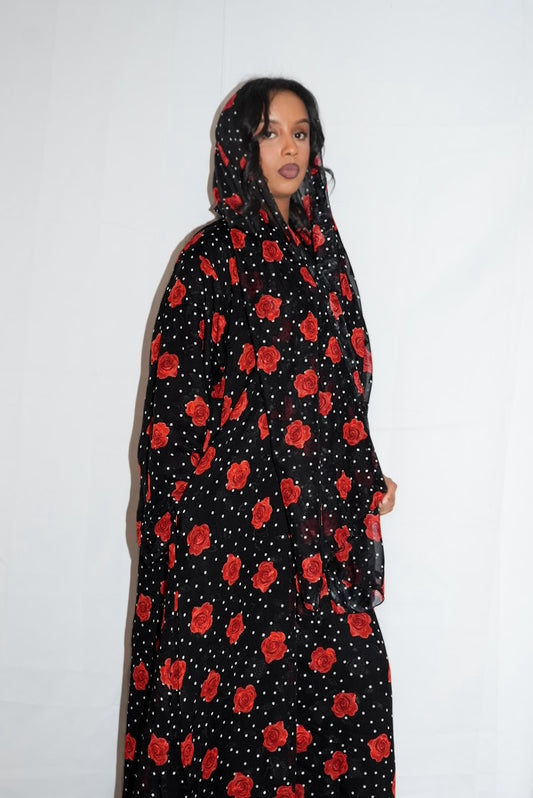 Polka Rosa - Closed Abaya