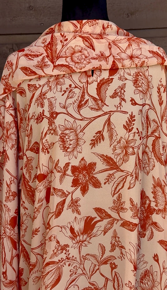 Sepia petals (Closed Abaya)